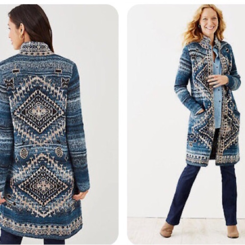 New Never Worn J Jill Sweater Coat/Duster Size Small